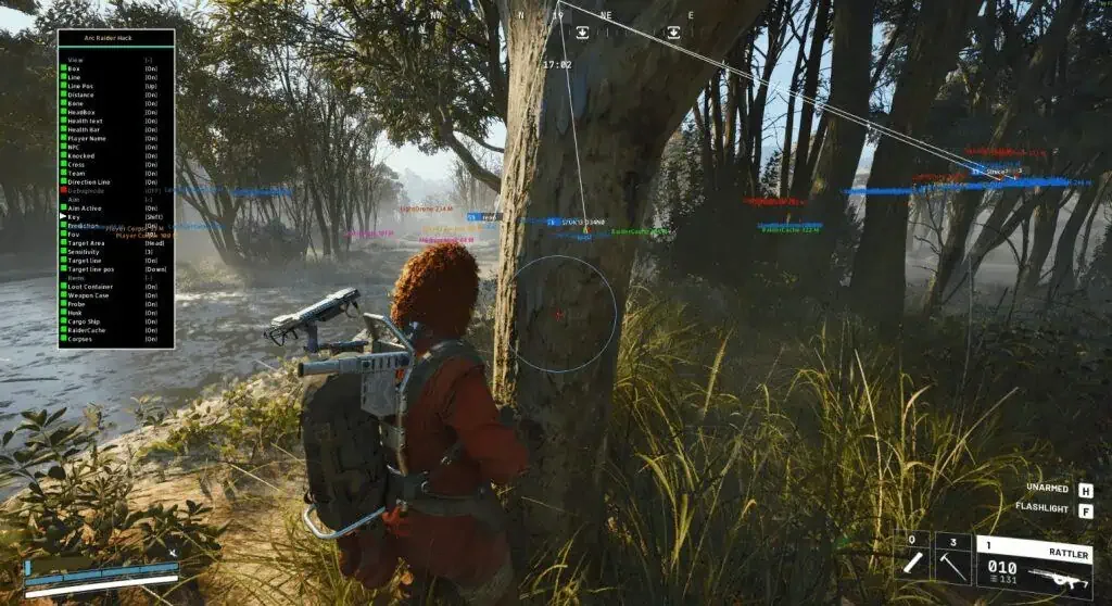 ARC Raiders hyperion: gameplay with the cheat active