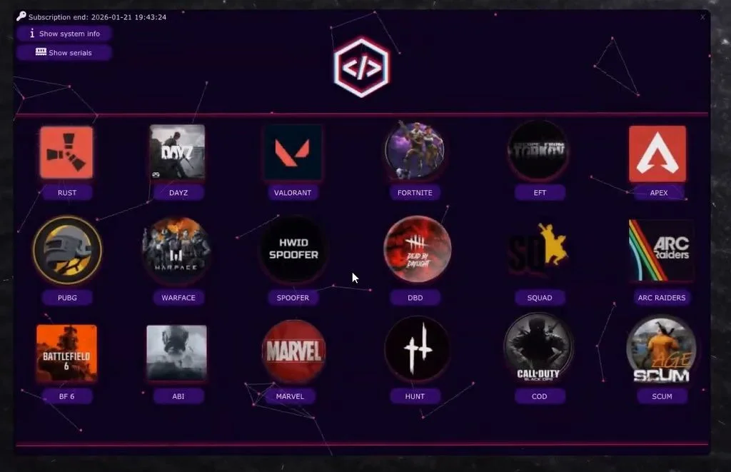 The Visor loader game list with Fortnite among the supported titles