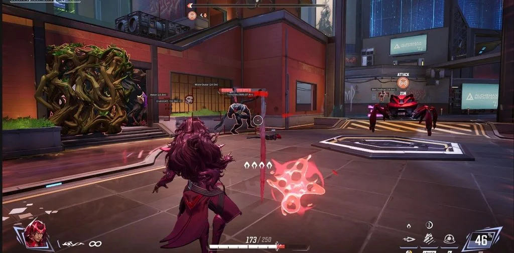 Ares ESP drawing boxes, health bars and names on enemies during an escort match